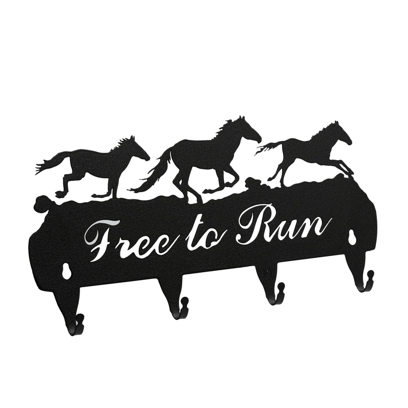 3 Horse "Free to Run" Key Hooks
