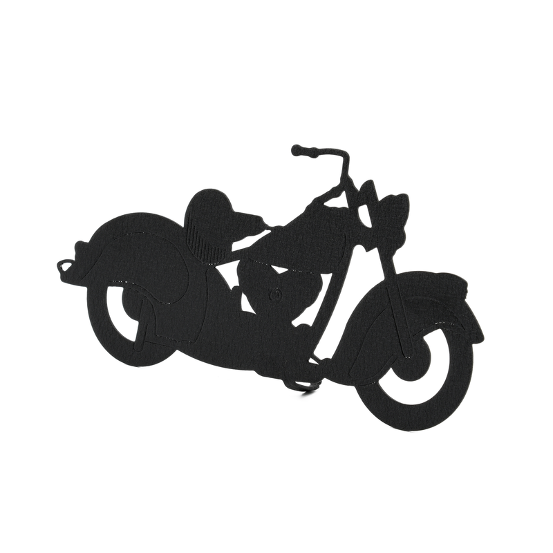 Classic Motorcycle Free Standing Silhouette
