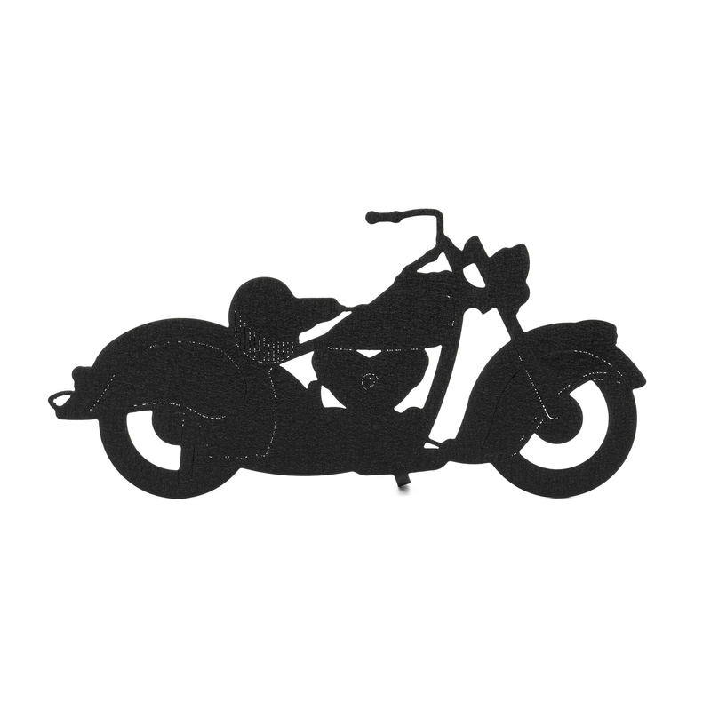 Classic Motorcycle Free Standing Silhouette
