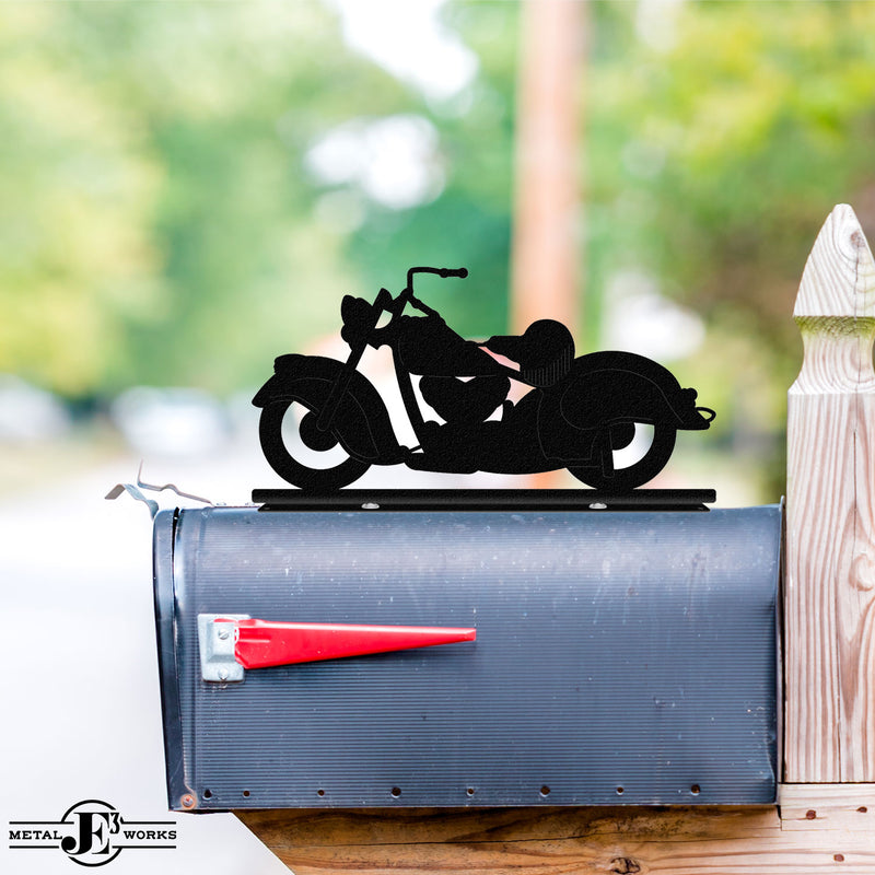 Classic Motorcycle Mailbox Topper