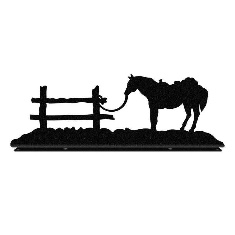 Tethered Horse Mailbox Topper