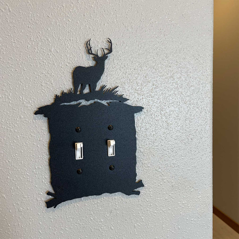 Buck Deer in Woods Light Switch Cover Wall Plate – JE3 Metal Works