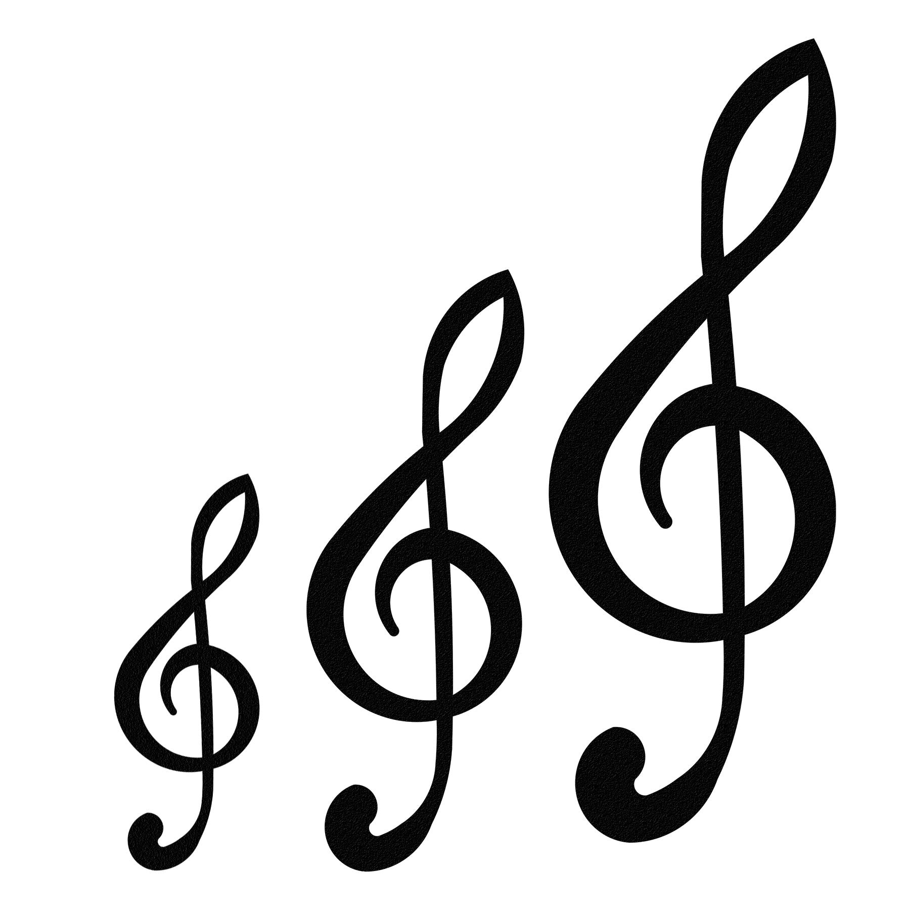 Rusty Clef Note Clef Note Music Wall Art Design – JE3 Metal Works