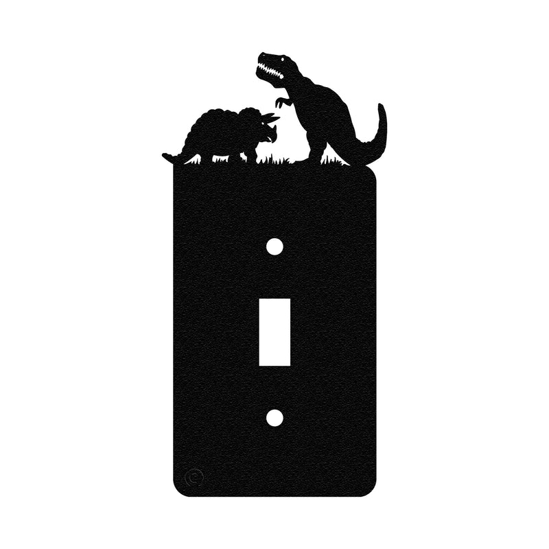 Triceratops and T-Rex Dinosaurs Wall Plate