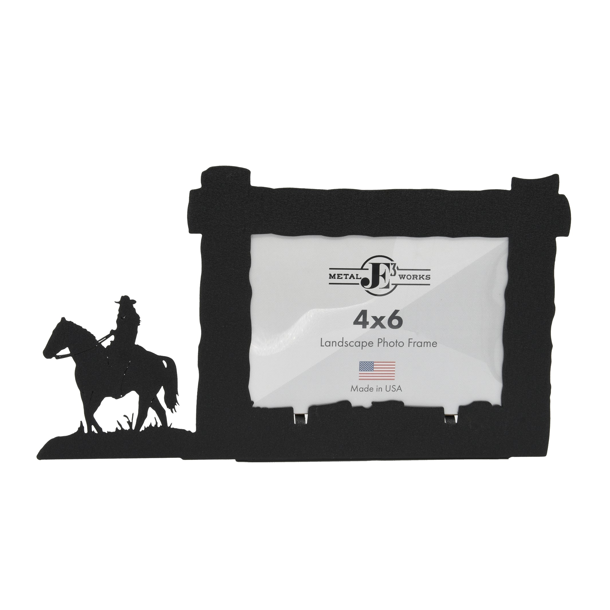 Cowgirl Horseback Rider Picture Frame – JE3 Metal Works