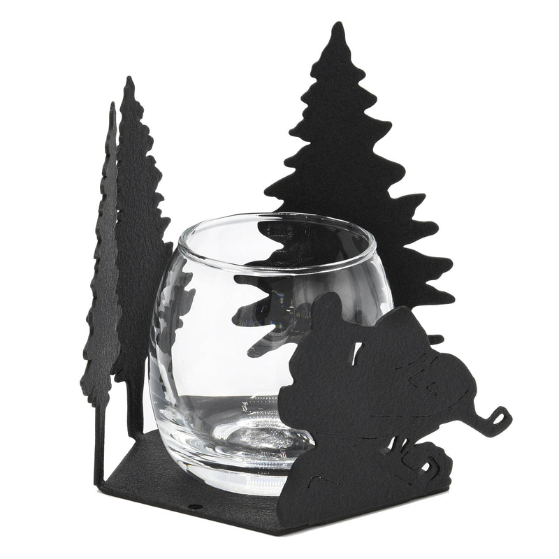 Snowmobile Candle Holder