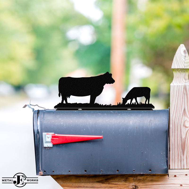 Cow Mailbox Topper