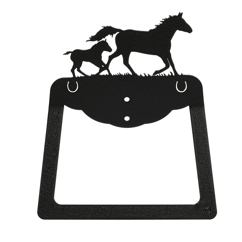Mare & Foal Horse Towel Ring / Towel Holder