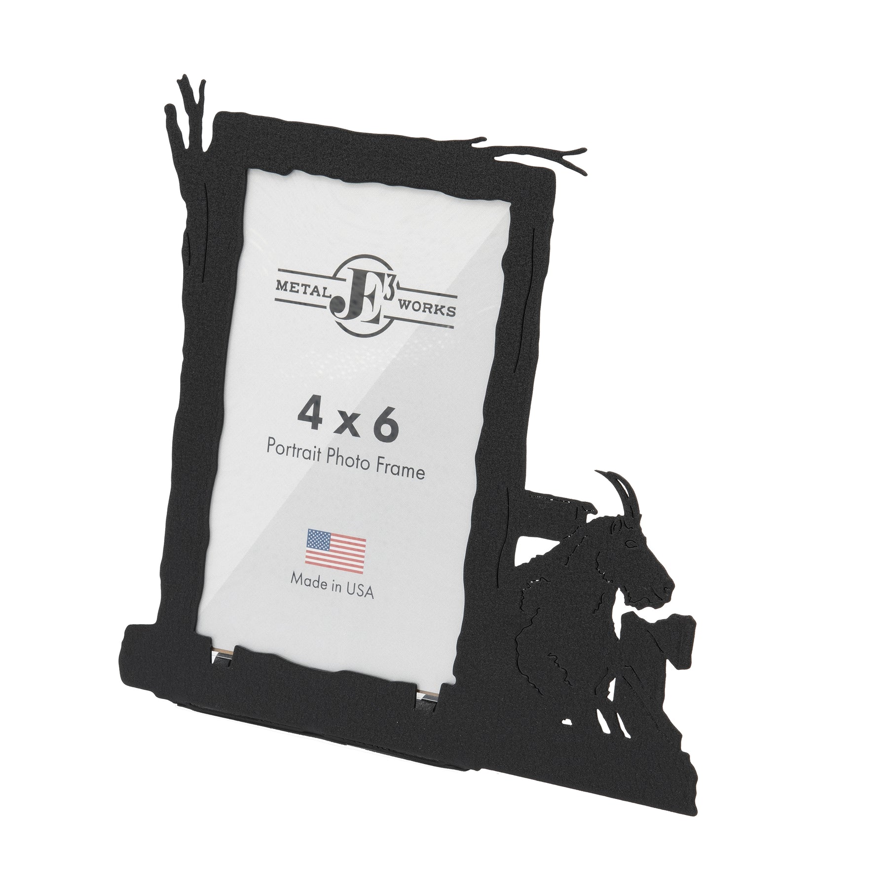 Goat Frame Round Mountain Goat Picture Frame – JE3 Metal Works