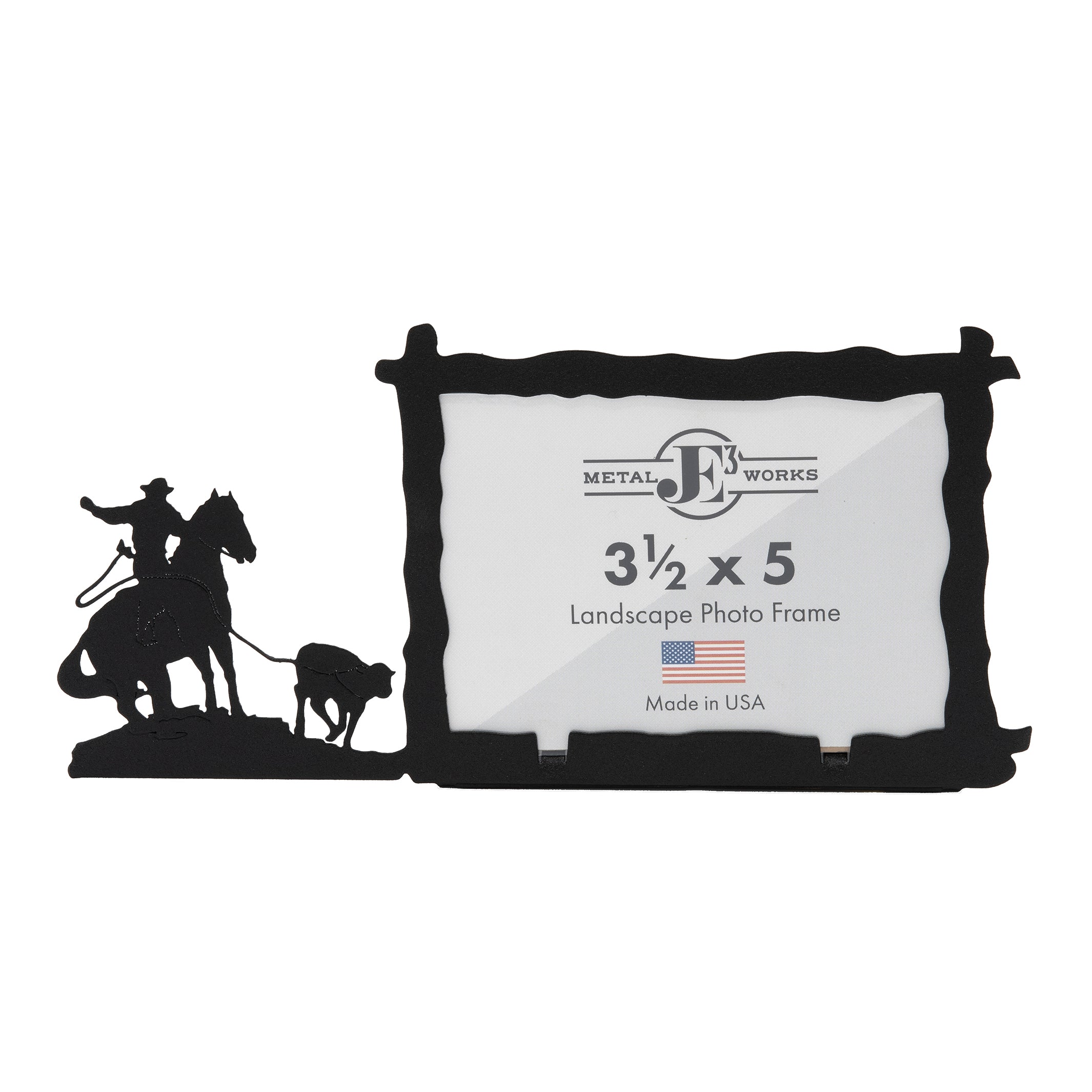 Boys Breakaway Roping Picture Frame – JE3 Metal Works