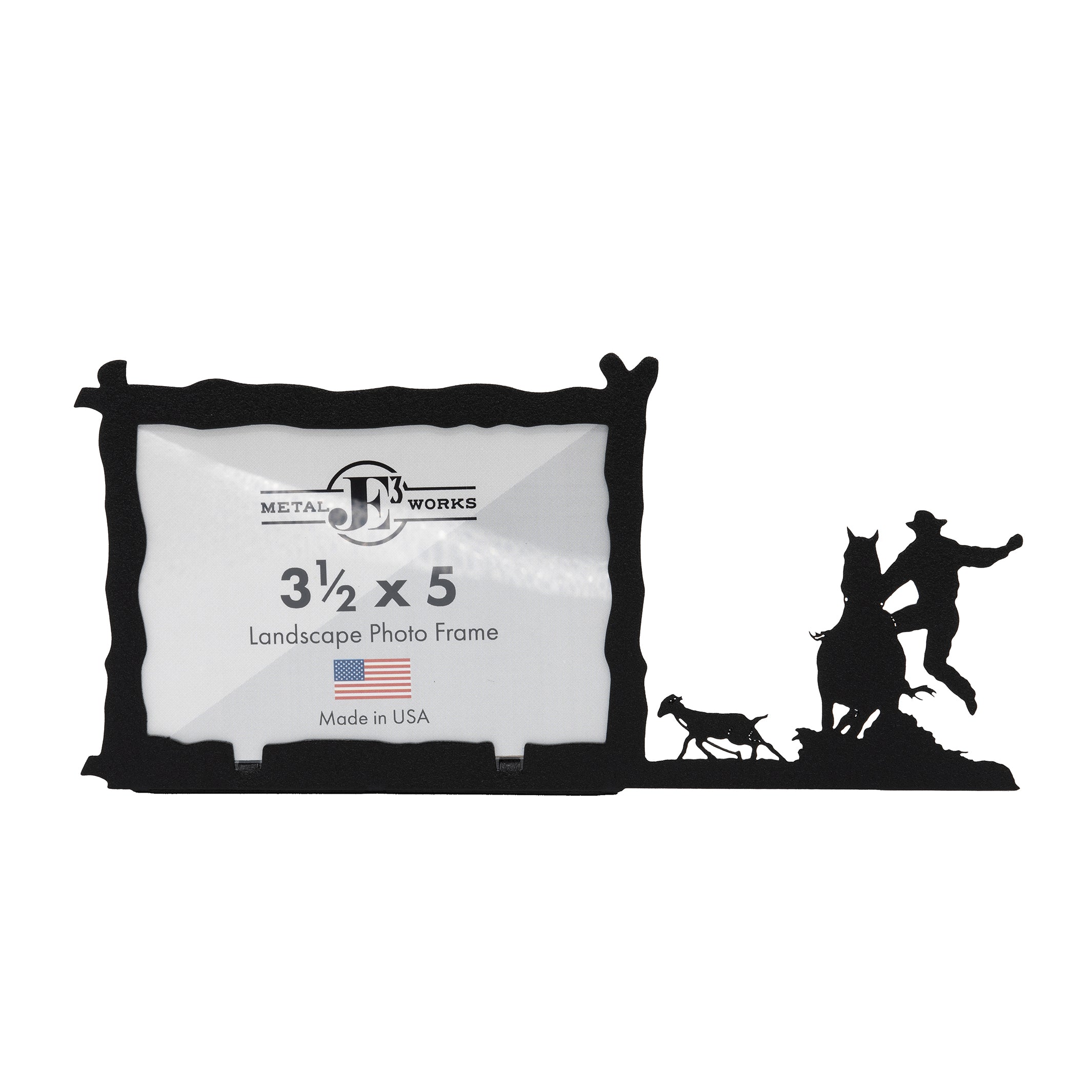 Boys Goat Tying Picture Frame – JE3 Metal Works