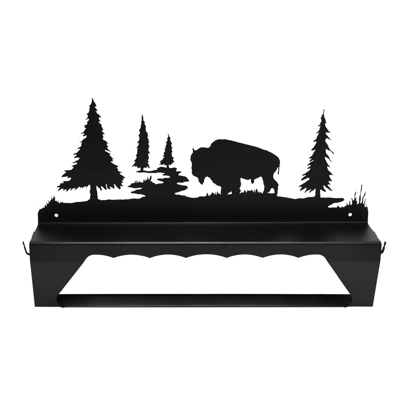 Buffalo In Wilderness Towel Bar With Shelf