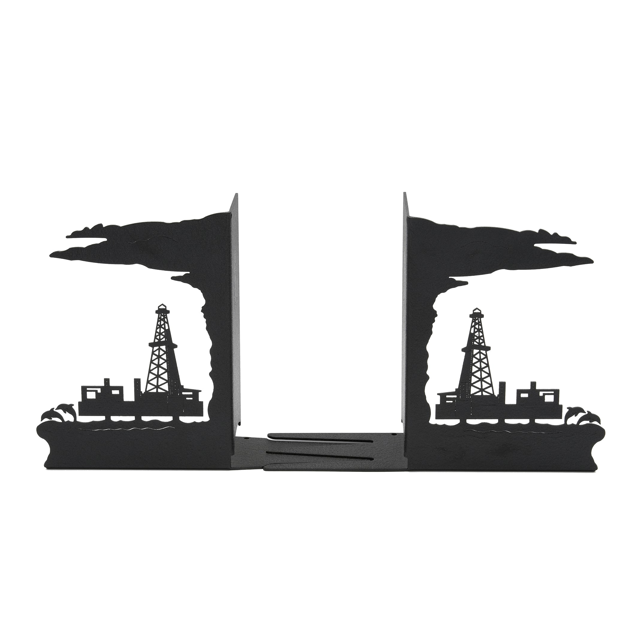 Offshore Oil Rig Bookends – JE3 Metal Works